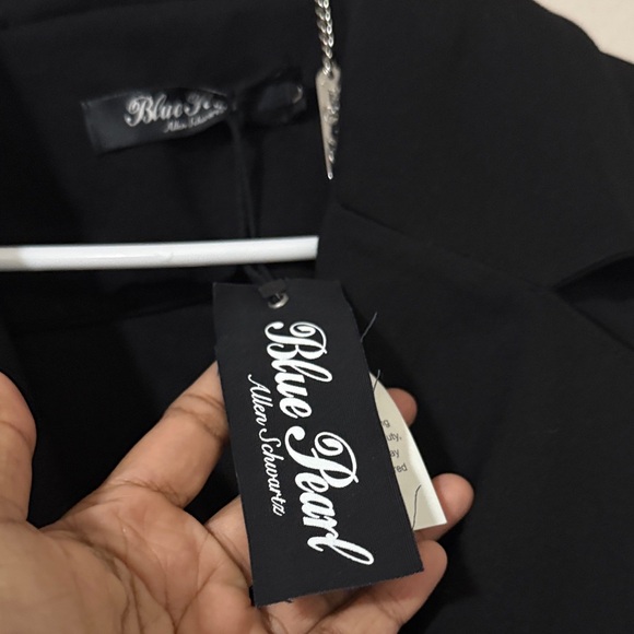 NWT Black Sleeveless moto style Vest with Silver Zippers made in USA L - Picture 4 of 10